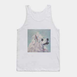 American Eskimo Dog Fine Art Painting Tank Top